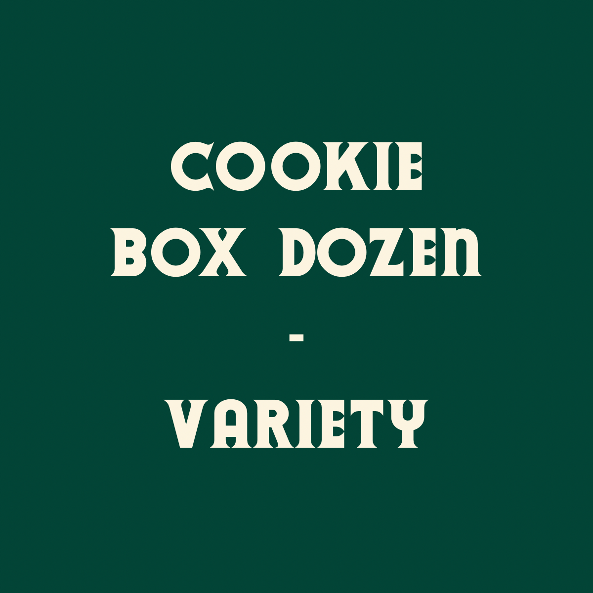 Variety Cookie Box Dozen