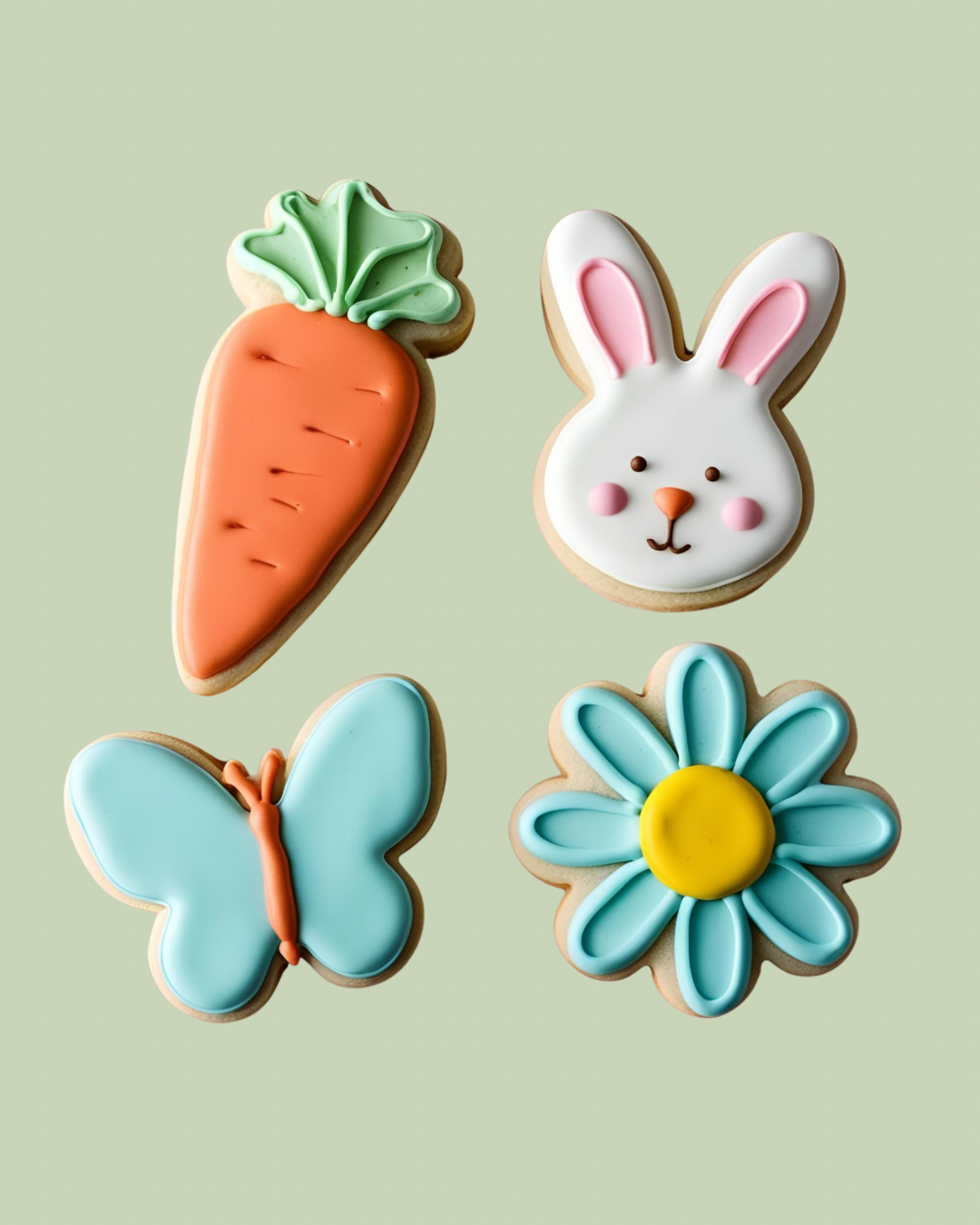 Spring Frosted Sugar Cookies