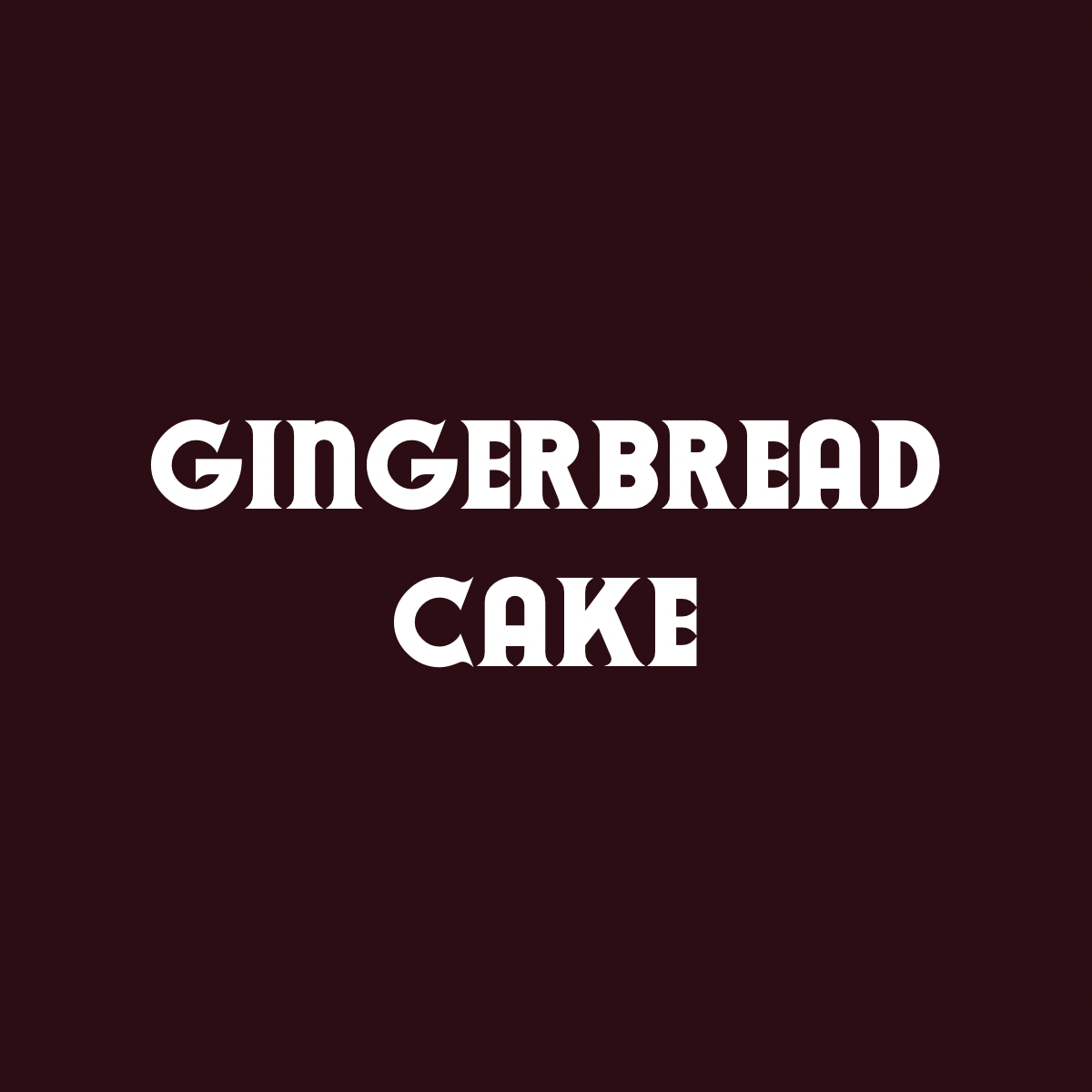 Gingerbread Cake