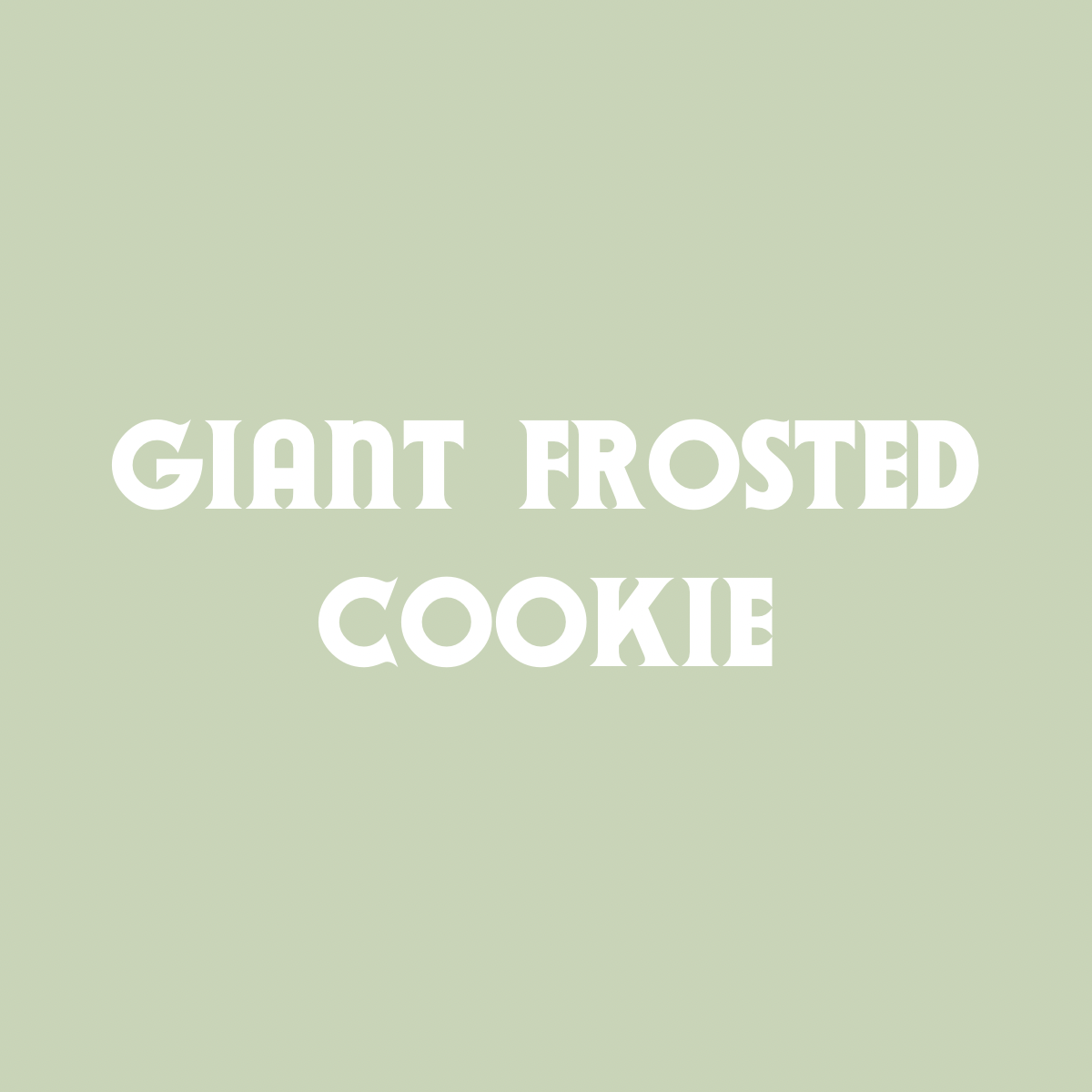 Giant Frosted Cookie